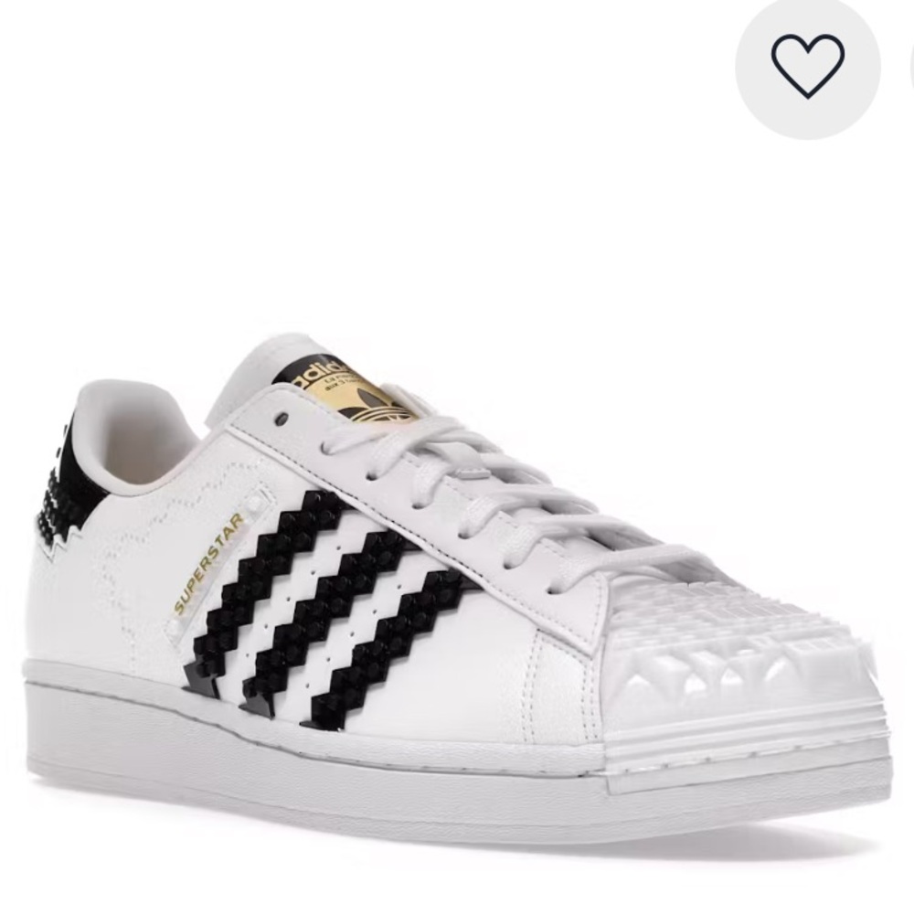 NIB Adidas Superstar x LEGO White & Black Sneakers